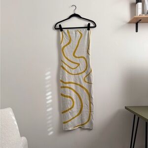 Strapless Knit Midi Dress - Size L